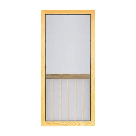 Five Bar Wood Insert Woodcraft Screen Door Screen Tight