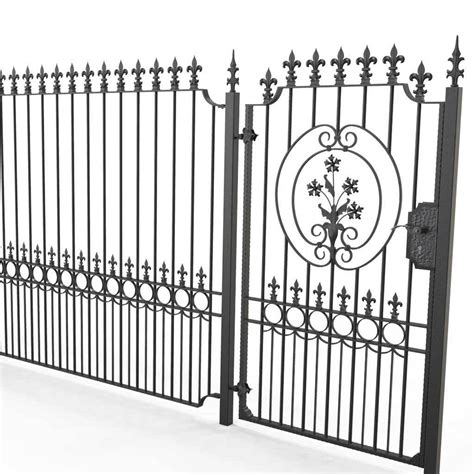 Tall Wrought Iron Side Gate Salisbury Style 1c Tall Wrought Iron