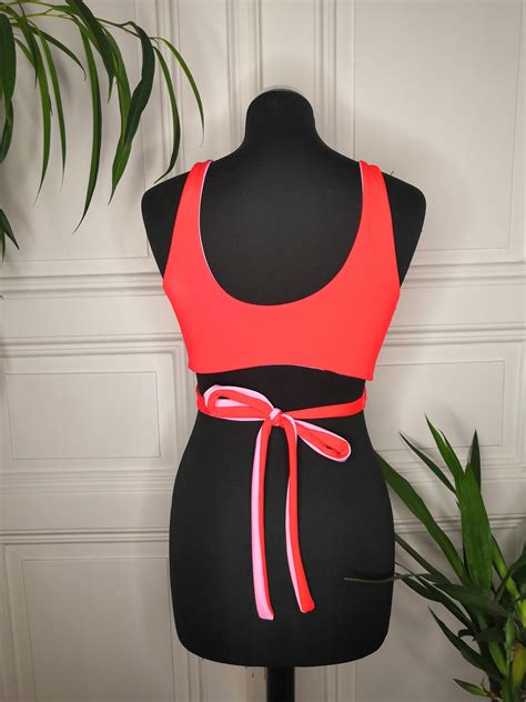 Reversible Seamless Wrap Bikini Top Sewing Pattern Solis Etsy