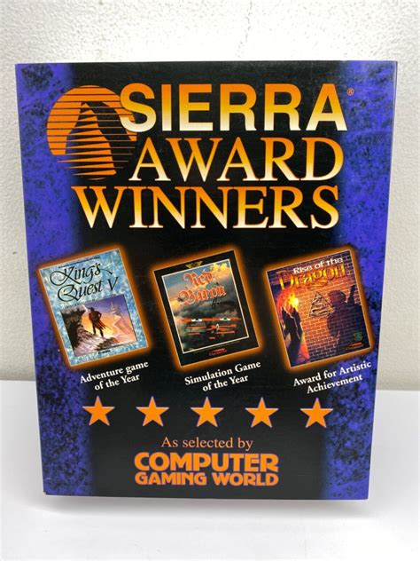 1992 Sierra Award Winners 3 Games Rise Of The Dragon Kings Quest V