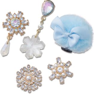 Elevated Snowflake and Puff 5 Pack Jibbitz™ charms - Crocs