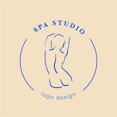 de moda línea Arte logo con mujer cuerpo minimalista azul dibujo