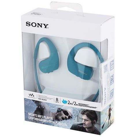 Водонепроницаемые наушники-плеер Sony NW-WS414/LM с затылочной дужкой ...