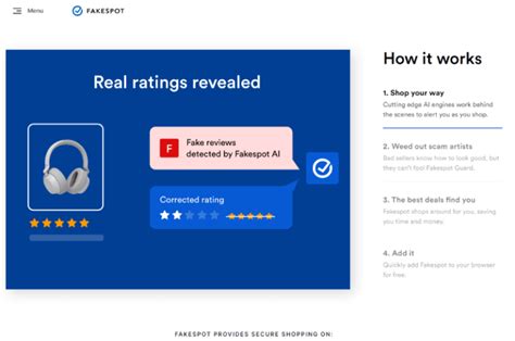 Détecteur de faux avis Fakespot Review Checker Twaino