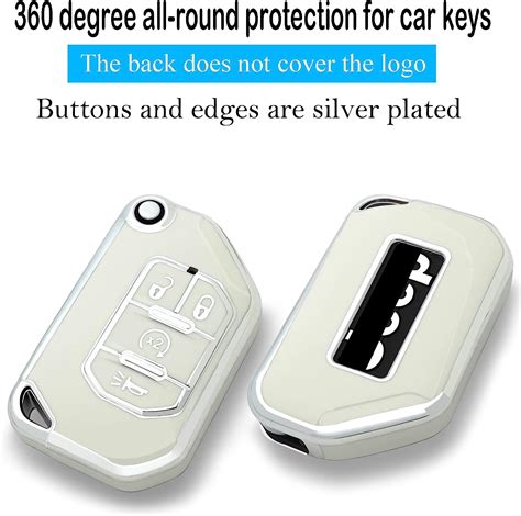 Buy Kirsnda Key Fob Cover Case Keychain Compatible With Jeep Soft Tpu