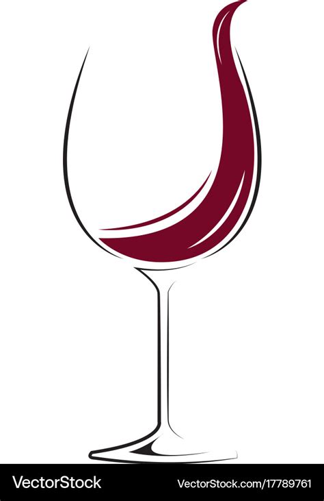 Wine Glass Royalty Free Vector Image Vectorstock