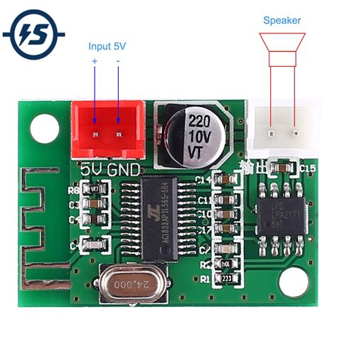 V Bluetooth Amplifier Module W Mono Class D Wireless Lossless Music