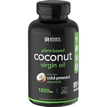 Amazon Coconut Oil Capsules Organic Extra Virgin Softgels