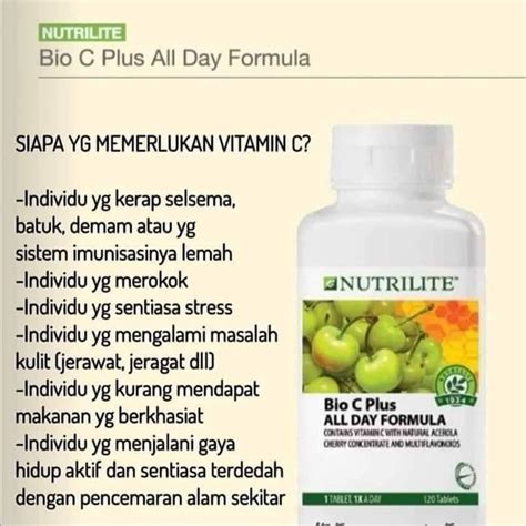 Nutrilite Bio C Plus All Day Formula 60 Tab Health And Nutrition Health Supplements Health