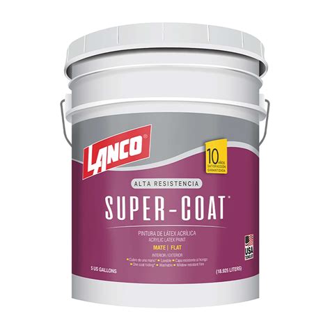 Pintura Mate De Látex Color Deep Super Coat 5 Galones Lanco Sc690 2 Do It Center