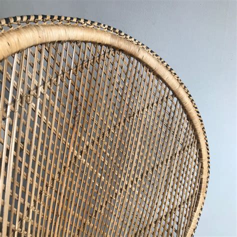 Woven Rattan Peacock Chair At 1stdibs