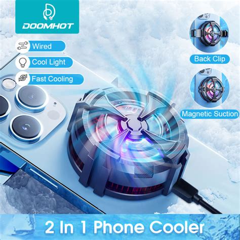 Doomhot In Phone Cooler Mobile Phone Radiator Semiconductor Fast