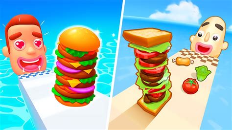 Sandwich Runner Stack Bread Vs Sandwich Runner All Level Gameplay