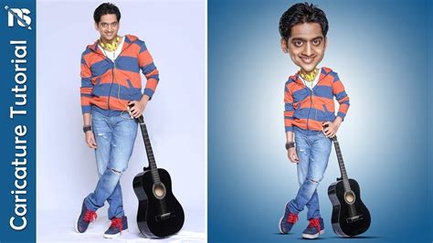 Photoshop Tutorial How To Make Caricature Photo Effect Images