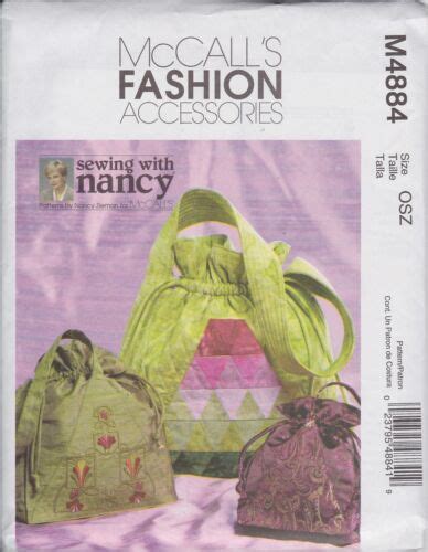 Mccall S Pattern Drawstring Purse Bags Totes Sewing With Nancy Osz