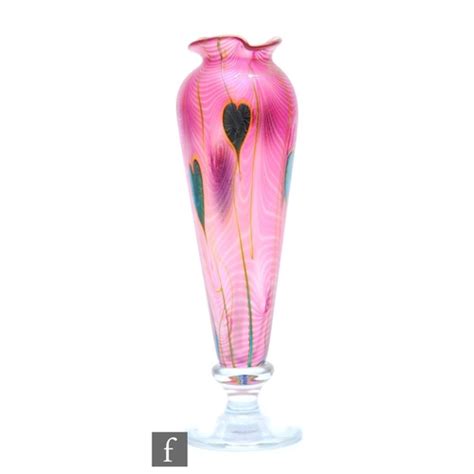 Richard P Golding Okra A Contemporary Studio Glass Vase In The