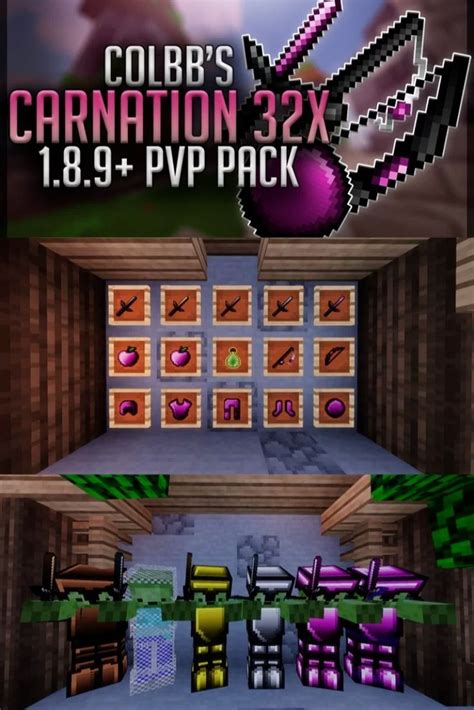 Colbbs Carnation 32x 1 8 9 FPS Boost PvP Texture Pack Texture Packs