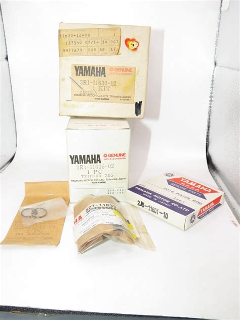 NOS Yamaha YZ80 YZ 1980 Genuine Oversize Piston Kit 0 25 1st Over 3R1