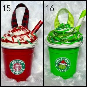 Ornaments Mini Starbucks Drink Latte Hot Cocoa Frappuccino Christmas Tree Etsy