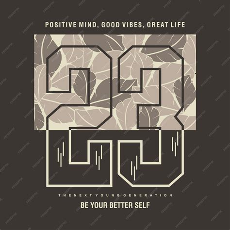 Premium Vector Positive Mind Good Vibes Great Life Lettering Abstract Graphic Vector T Shirt