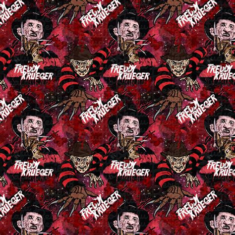 Seamless Pattern Freddy Krueger Pattern Pattern Seamless Digital