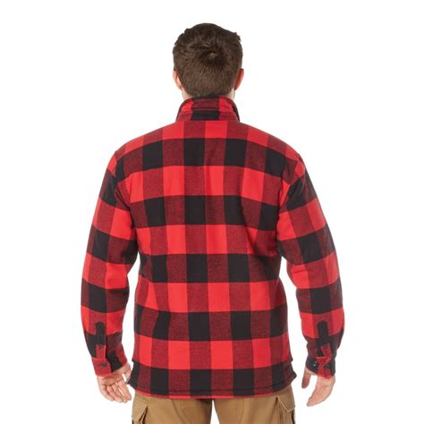 Purchase Mens Extra Heavyweight Buffalo Plaid Sherpa Lined Flannel Shirts Camouflageusa