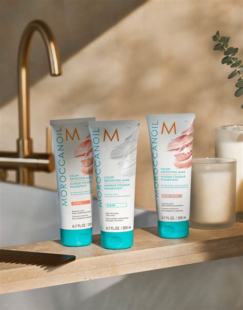 High Shine Gloss Color Depositing Mask Clear Moroccanoil