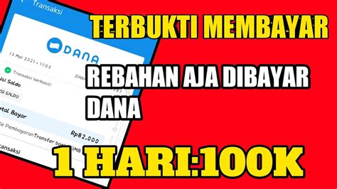 NO DEPO LEGIT APLIKASI PENGHASIL SALDO DANA UANG TERCEPAT 2021 YouTube