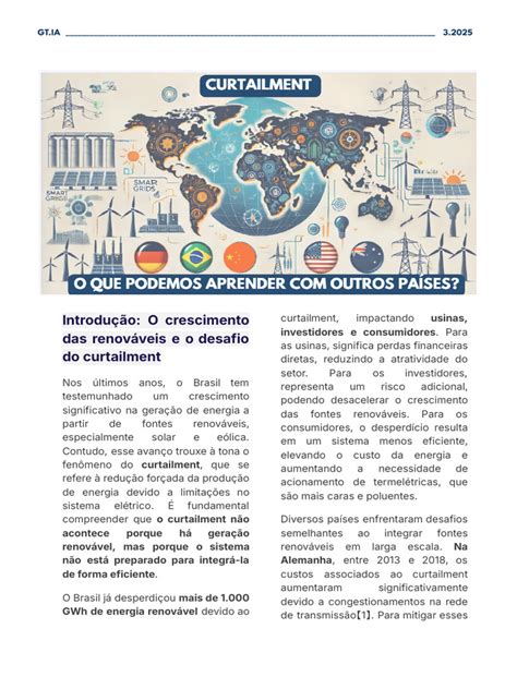 Curtailment O Que É - Curtailment: Desafios e Soluções no Brasil | PDF | Geração de ...