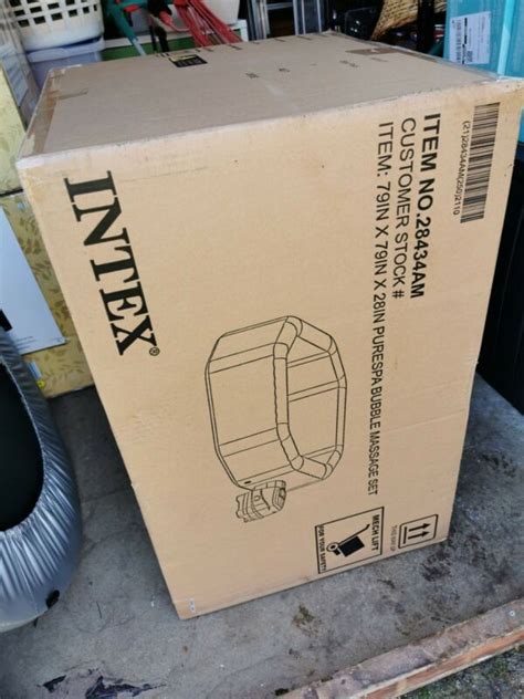 Intex Inflatable 4 Man Octagon Hot Tub Spa Pool In Hand Brand New For Sale From United Kingdom