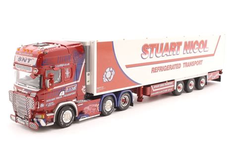 WSI Models 02 1694 Scania Topline 6x2 With Refrigerated Trailer Stuart