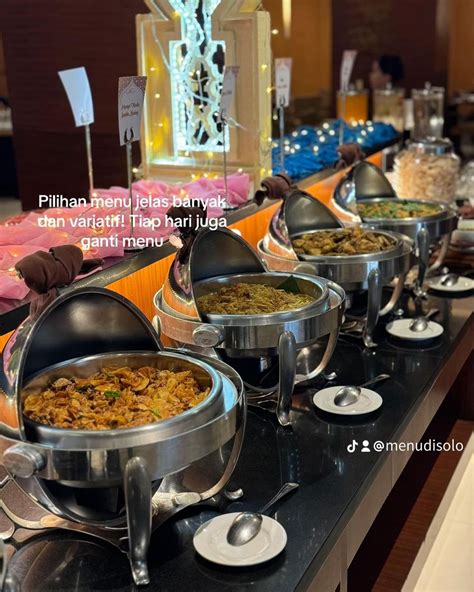 Harga Menu Paket Bukber Ramadhan Solo Paragon Hotel Buku Menu Di