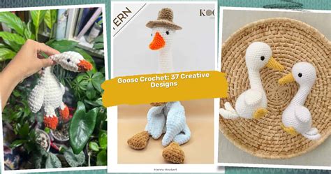goose crochet patterns unleash  creativity   charming