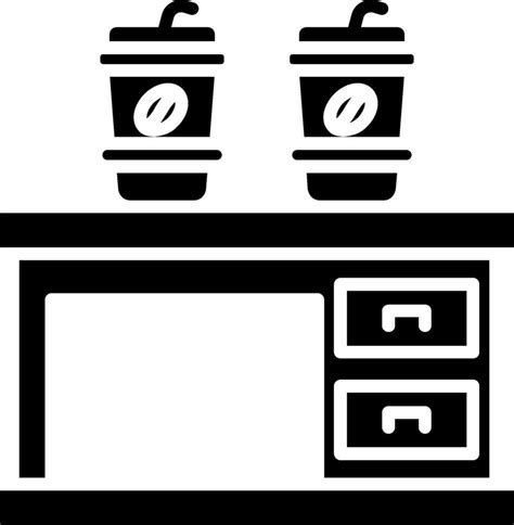 Coffee Table Glyph Icon 43300518 Vector Art At Vecteezy