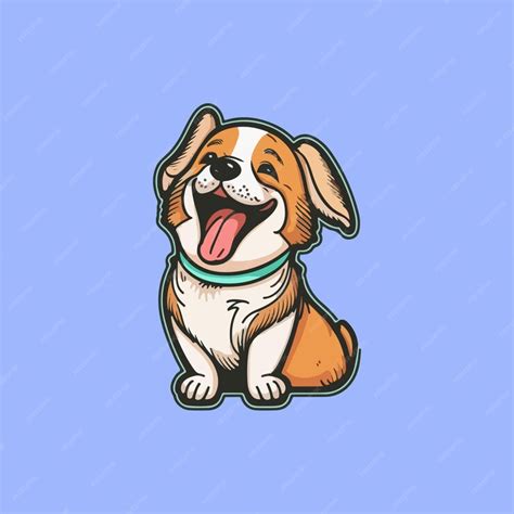 Premium Vector | Vector cute animal dog cartoon, drawing hand illustration.