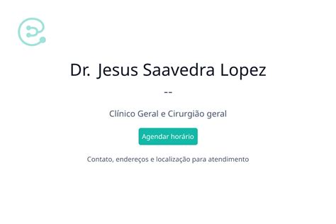 Dr Jesus Saavedra Lopez Cl Nico Geral Em Goi Nia Go Goi Nia Go