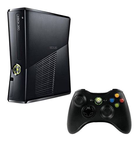 Microsoft Xbox 360 Slim 4GB Standard cor matte black | Parcelamento sem ...