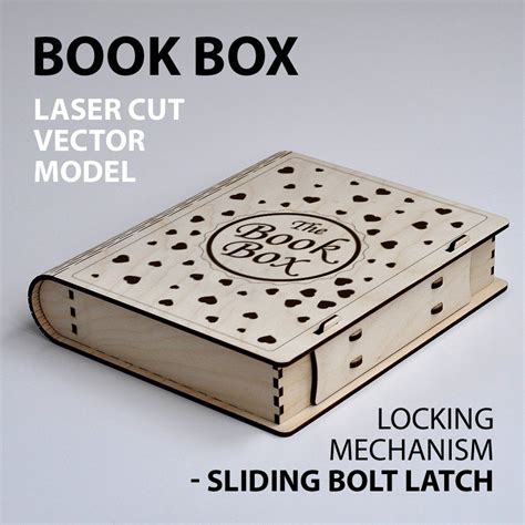 Book Box Laser Cutting Vector Files Free Download Free Vector