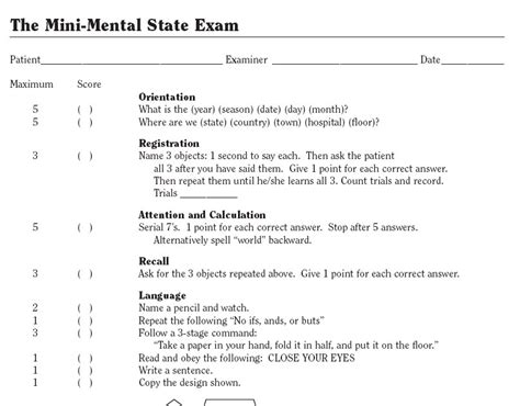 Psycho Babbles Mini Mental State Examination