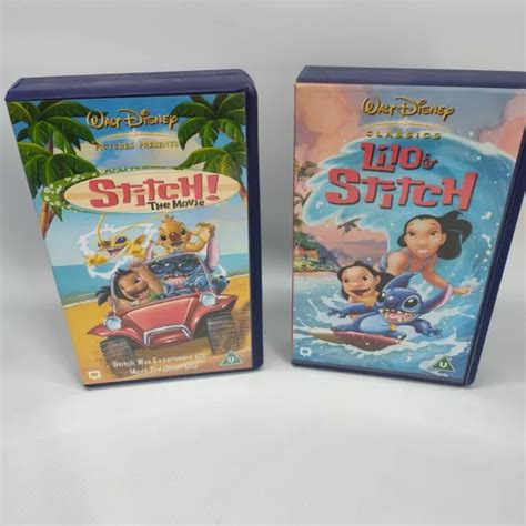 Walt Disney Vhs Bundle Films Stitch The Movie Lilo Stitch