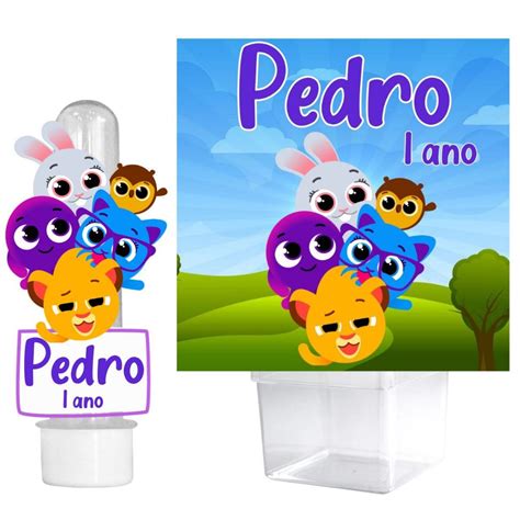 Kit Tubetes D Caixinha Acrilica Personalizada Todos Os Temas