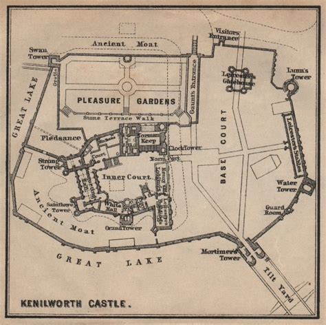 Worcester Cathedral Floor Plan Worcestershire Baedeker Old