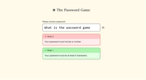 Every Rule In The Password Game