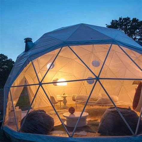 Luxury Waterproof Dome Tent Geodesic Dome Glamping Tent For Camping