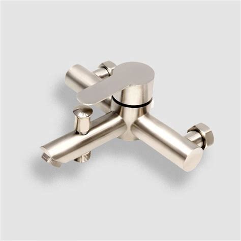 Stainless Steel Triple Bathtub Shower Hot And Cold Wall Faucet A Constart
