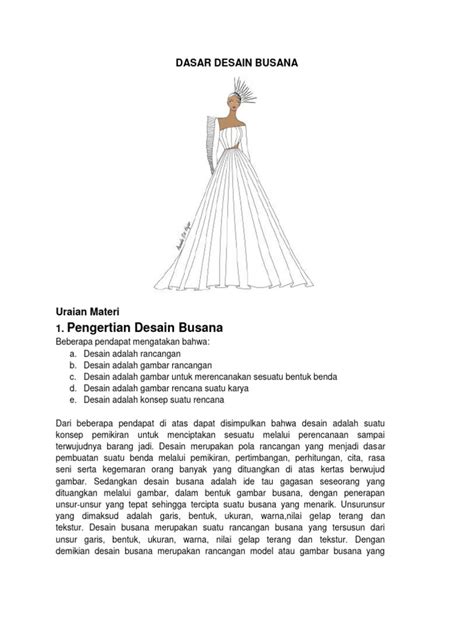 dasar desain busana unsur prinsip desain  seni disiplin