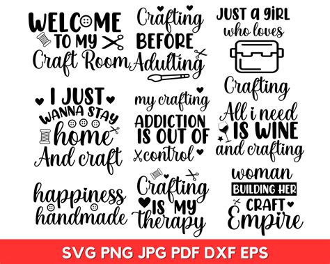 Crafting Svg Bundle, Crafts Svg, Crafting Shirt Svg, Crafting Quotes