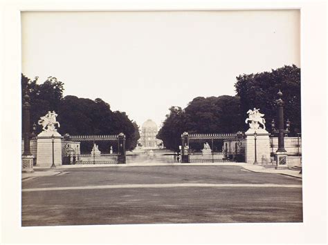 Distant View Of Tuileries Palace At The End Of A Long Vista In The