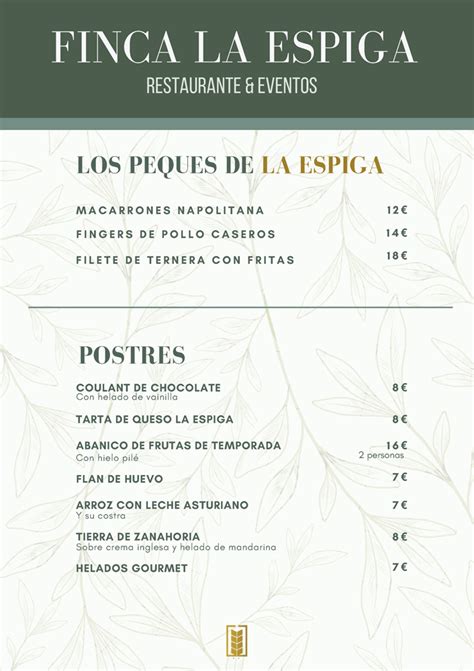 Nuestra Carta Finca La Espiga Eventos Bodas Restaurante Boadilla