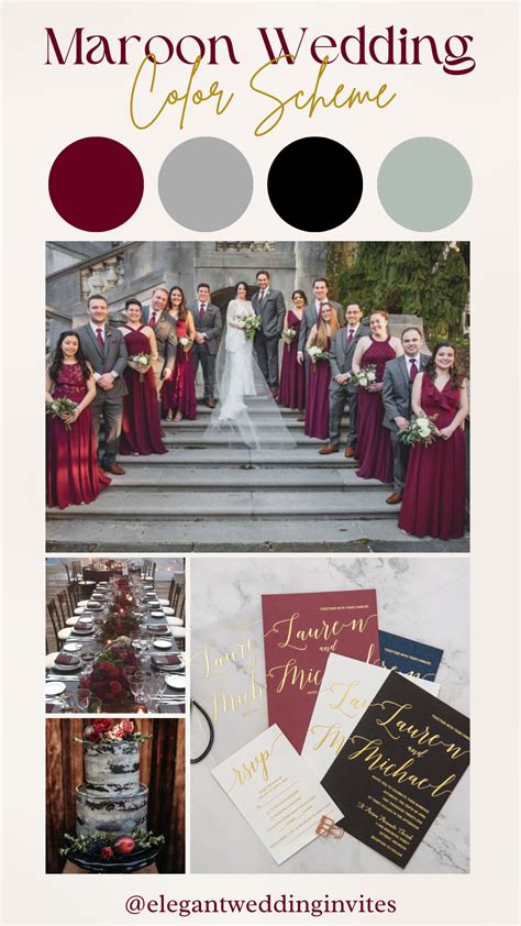 2023 Wedding Trends: How to Create the Perfect Maroon Color Scheme for ...